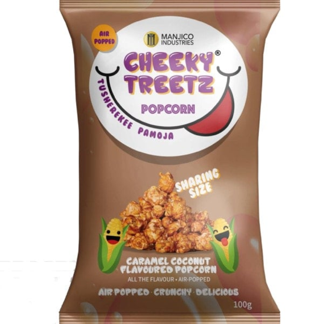 CHEEKY TREETZ CARAMEL COCONUT POPCORN 100G